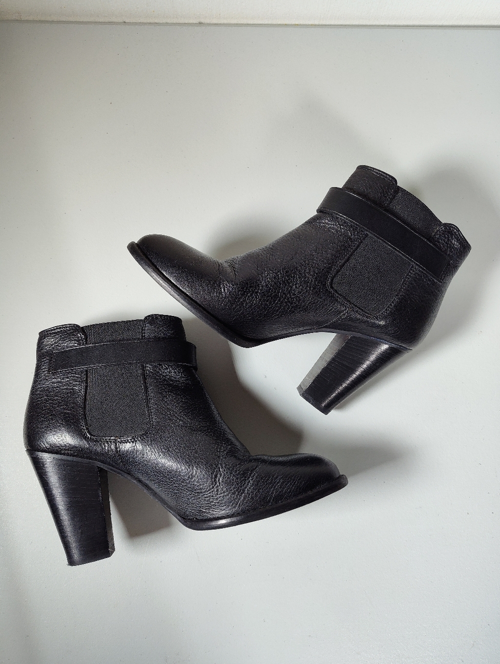 Madewell Lonny black leather cheslea ankle boots 7 - Picture 7 of 12